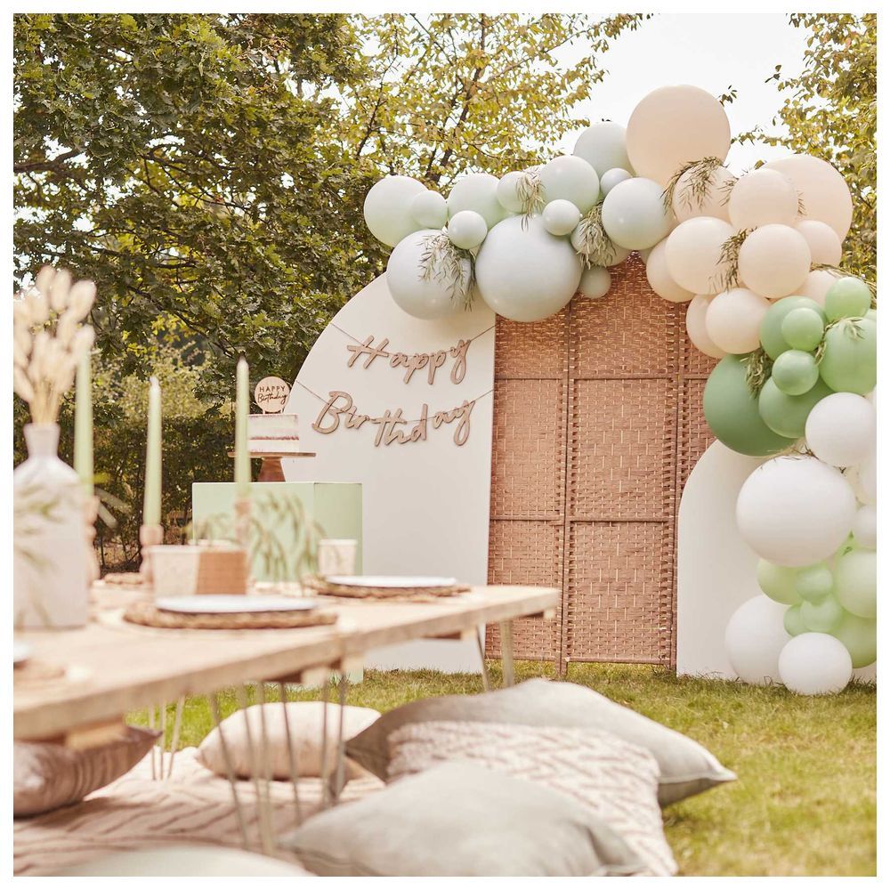 Ginger Ray - Sage, Nude & White Balloon Arch Kit