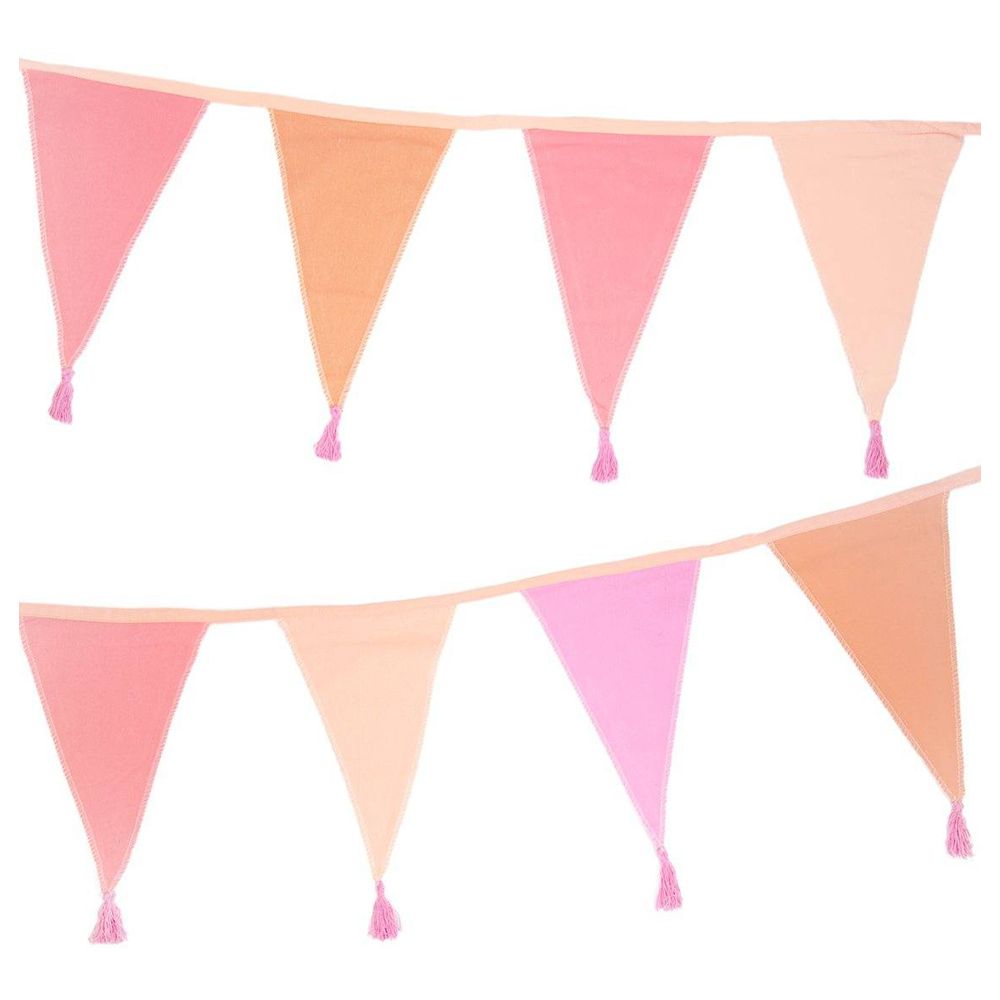 Talking Tables - We Heart Birthdays Pink Fabric Bunting