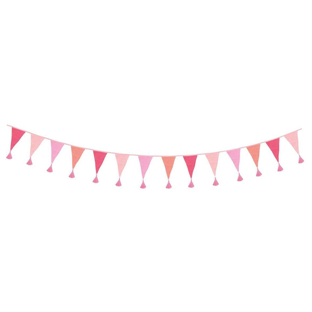 Talking Tables - We Heart Birthdays Pink Fabric Bunting