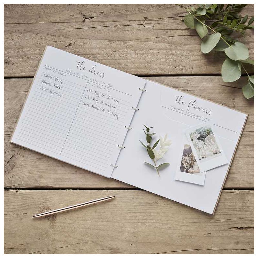 Ginger Ray - Wooden Wedding Planner