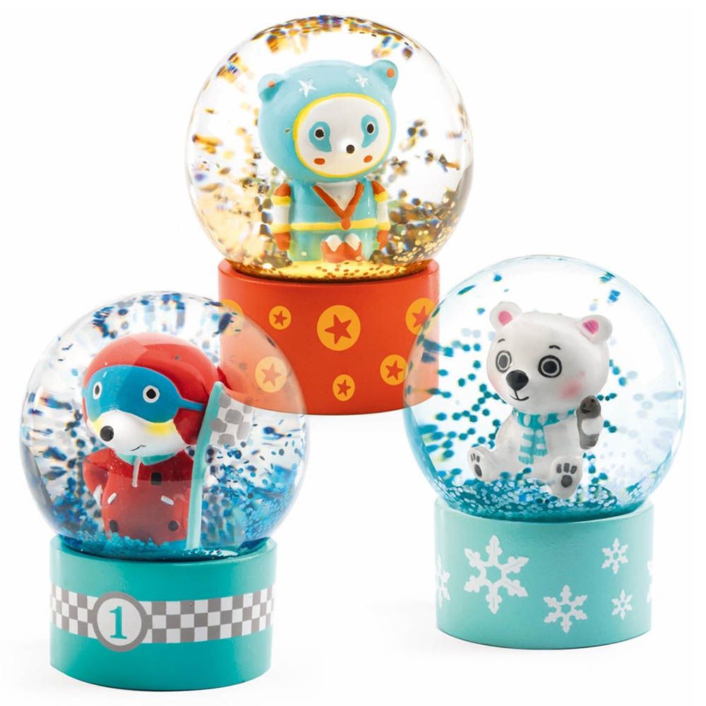 DJECO - So Fun Mini Snow Globe - Assorted 1Pc