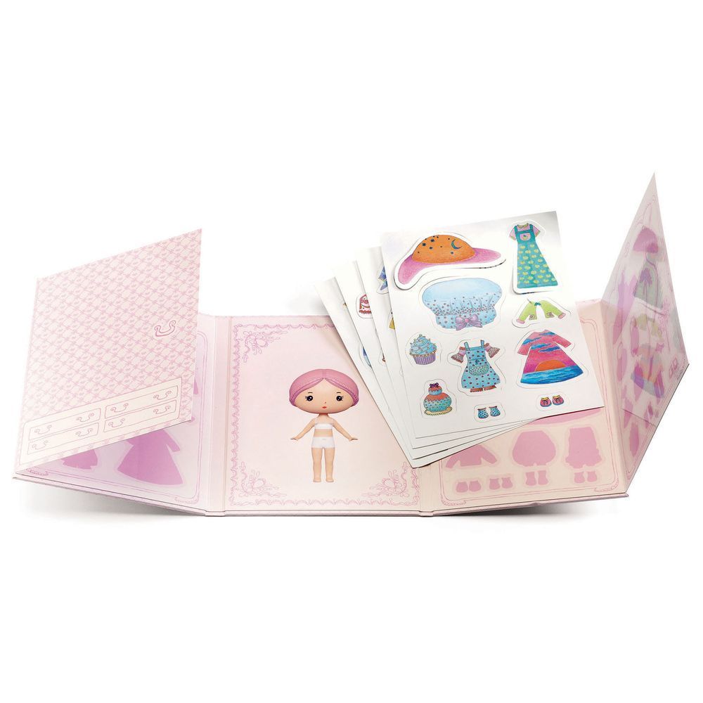 Djeco - Miss Lily Pink Tinyly R Stickers Set