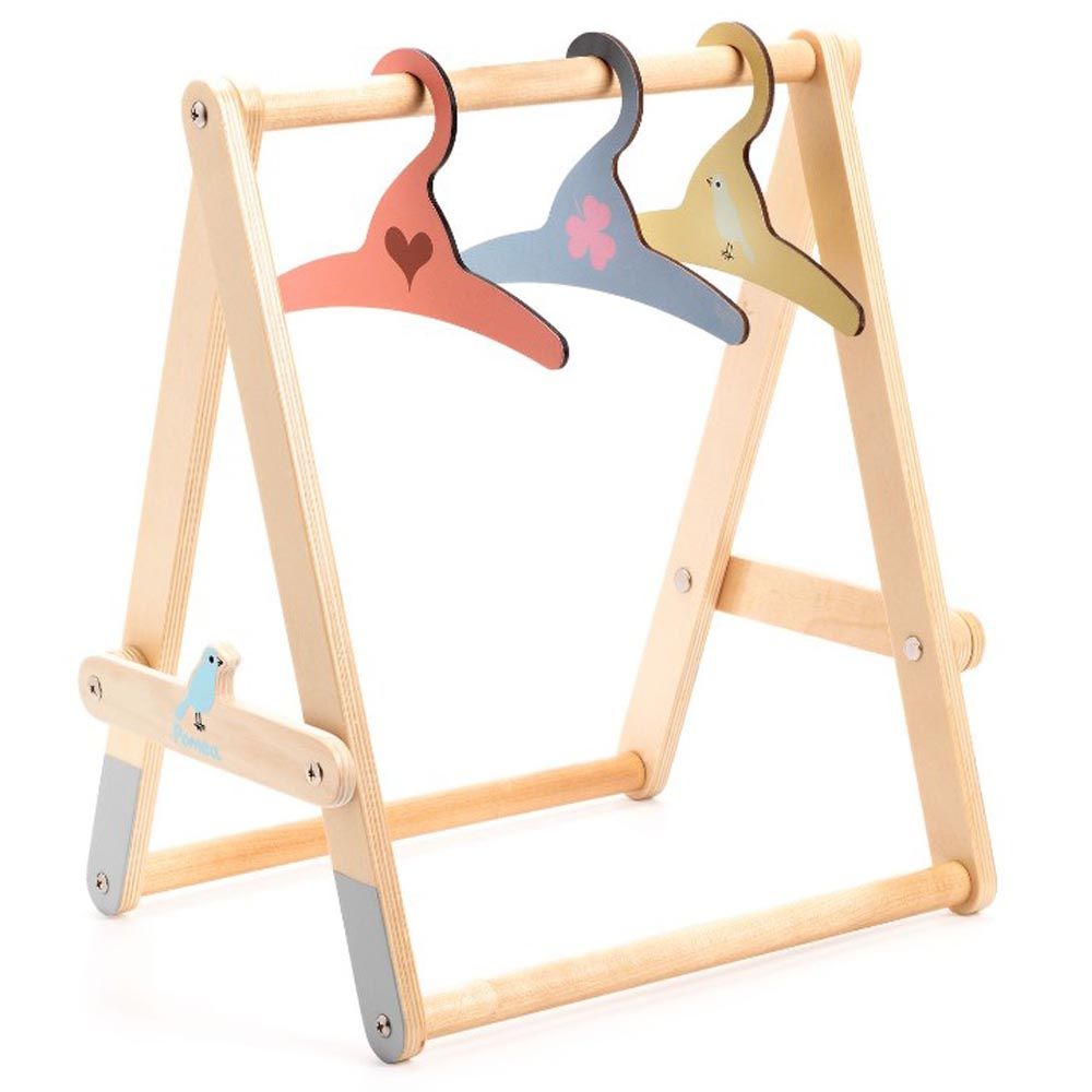 Djeco - Pomea Clothes Rack & Hangers