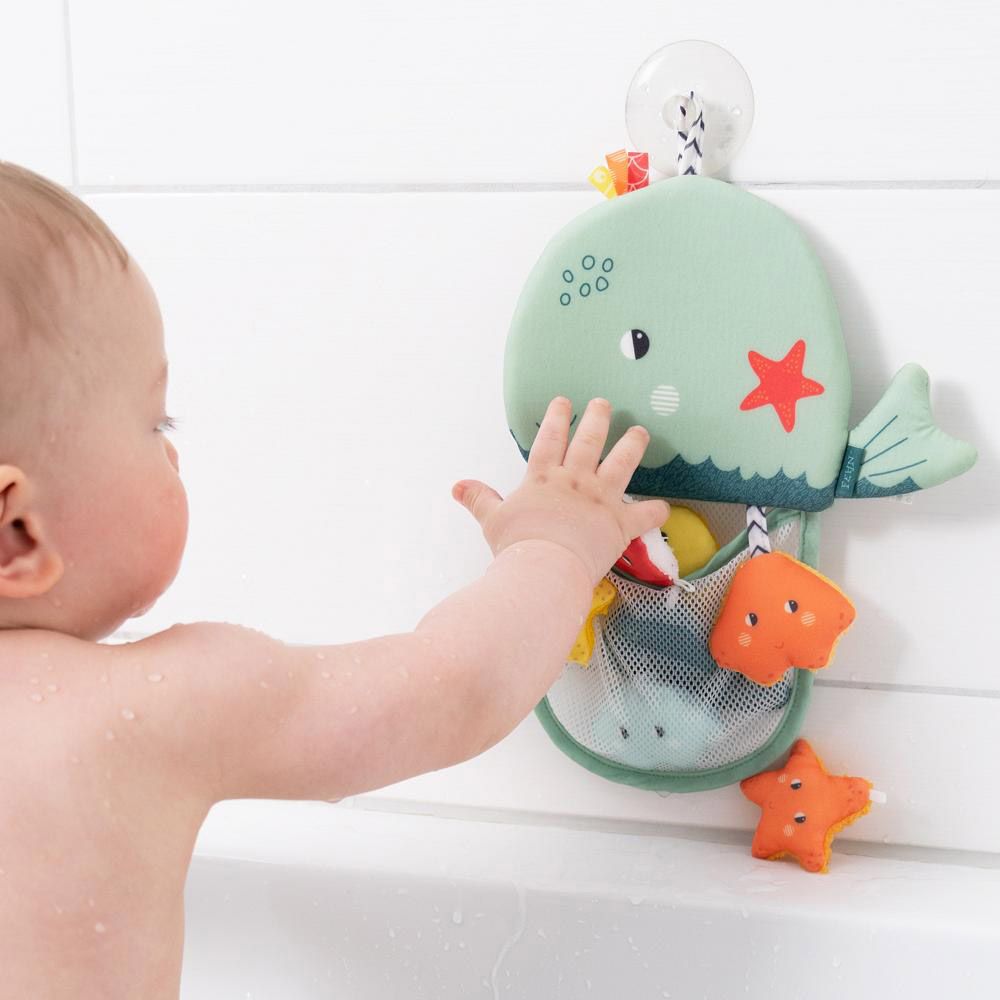 A Thousand & One Cuddles - Baby Bath Toy Organizer w/ Suction Cup & Interactive Toys (Exclusive)