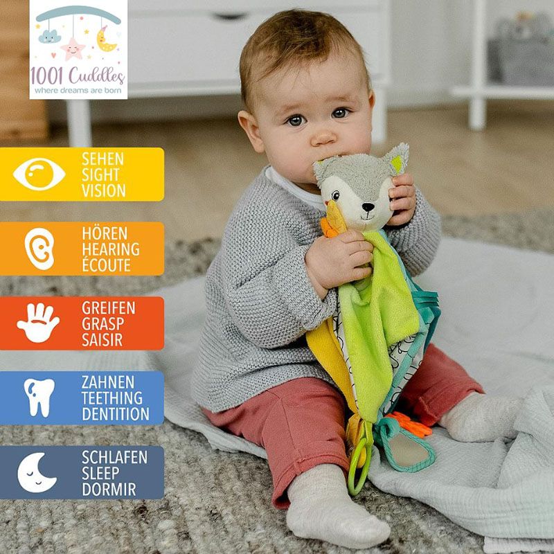 A Thousand & One Cuddles - 3-In-1 Multi-Sensory Deluxe Blanket - Fox (Exclusive)