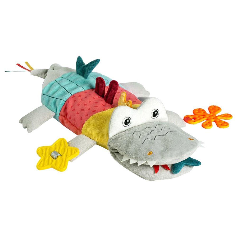 A Thousand & One Cuddles - Sensory Hand Puppet Crocodile With Teether (Exclusive)