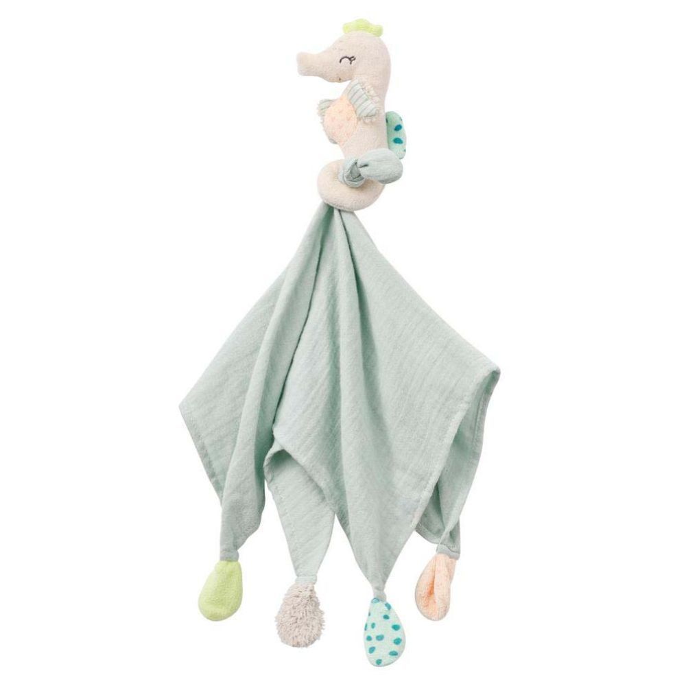 A Thousand & One Cuddles - Baby Security Blanket with Snuggle Seahorse Toy (Exclusive)