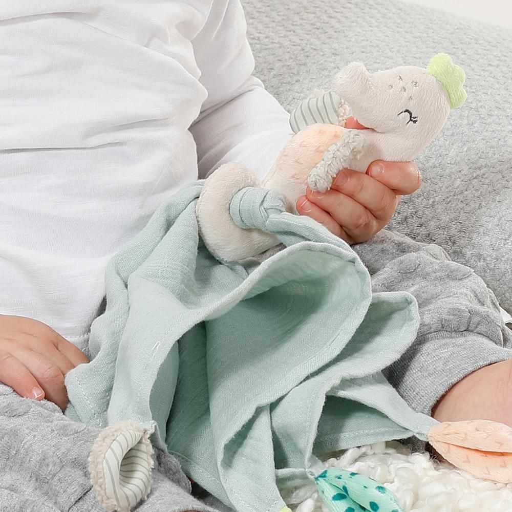 A Thousand & One Cuddles - Baby Security Blanket with Snuggle Seahorse Toy (Exclusive)