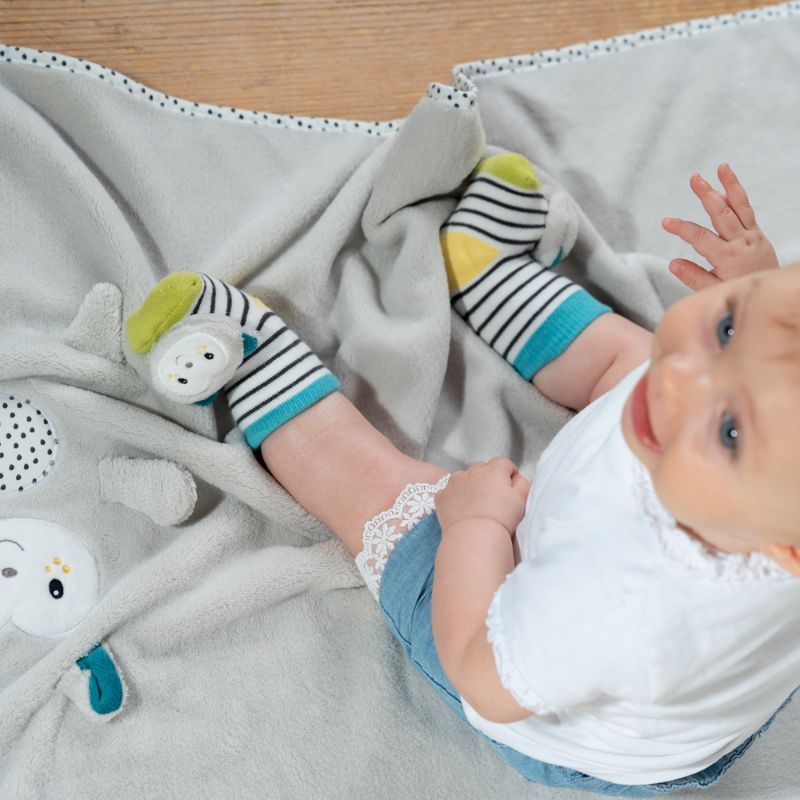 A Thousand & One Cuddles - Baby Rattle Socks - Cat  (Exclusive)