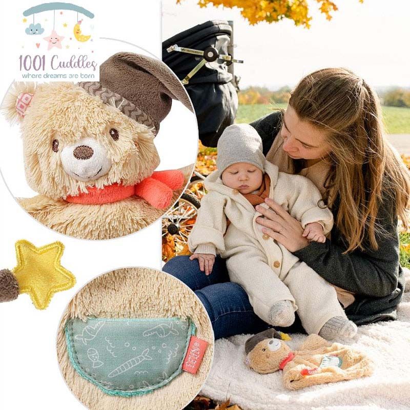 A Thousand & One Cuddles - 3-In-1 Bruno Security Blanket - Brown (Exclusive)