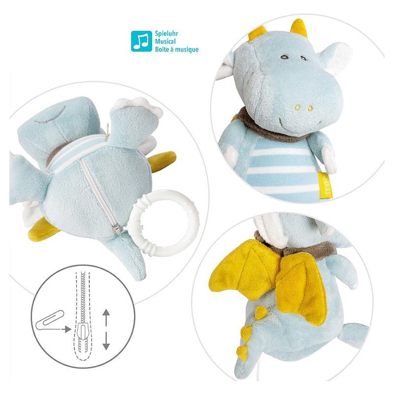 A Thousand & One Cuddles - Dragon Wind-Up Musical Cuddle Toy (Exclusive)