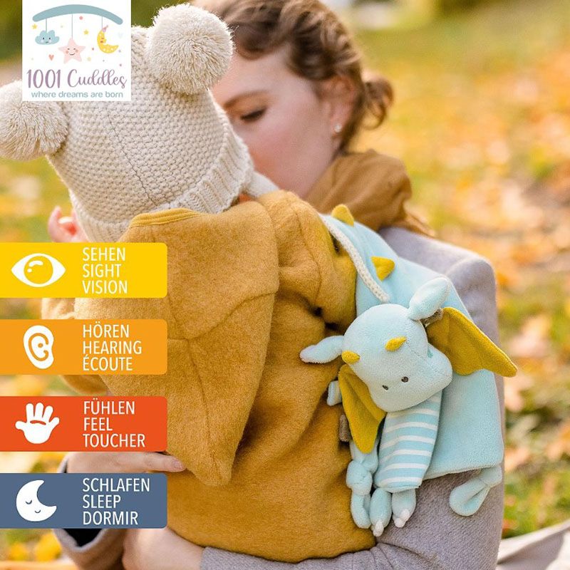 A Thousand & One Cuddles - Dragon Security Blanket With Pacifier Clip (Exclusive)