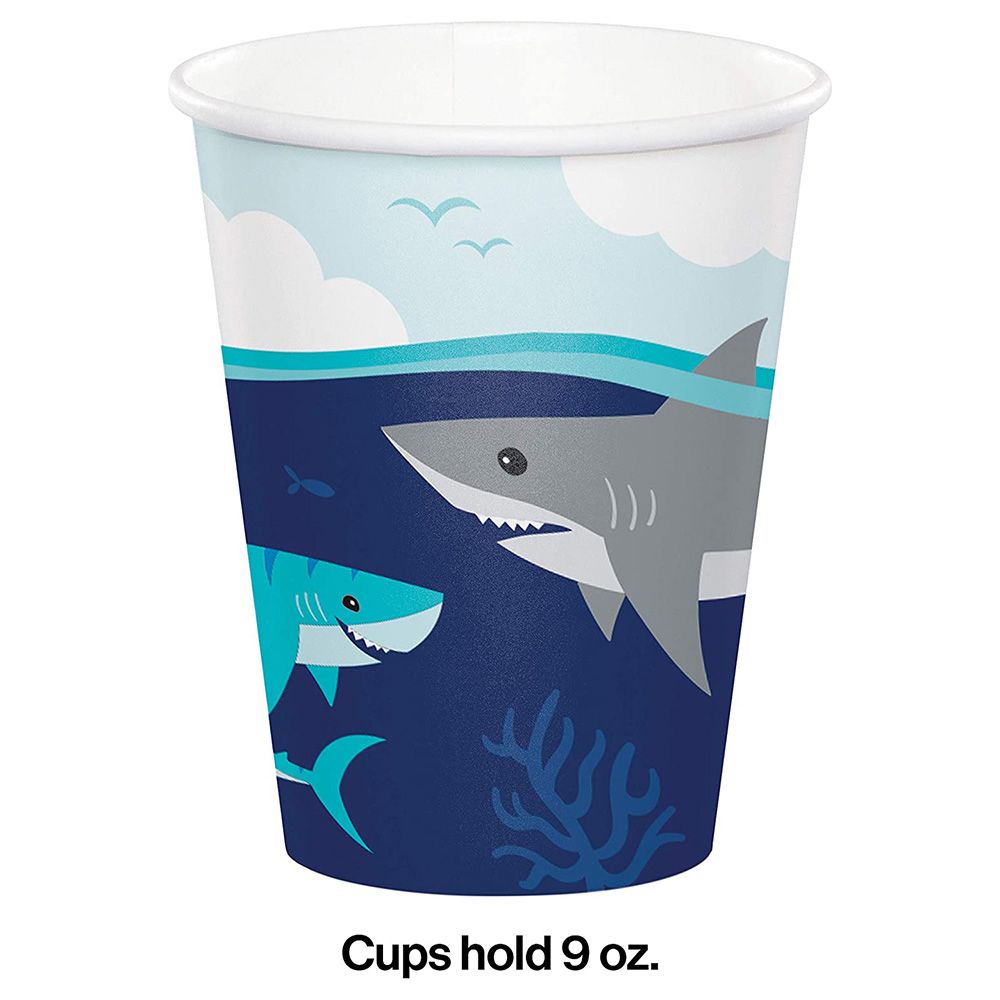 Creative Converting - Shark Party Hot & Cold Cup 8Pcs