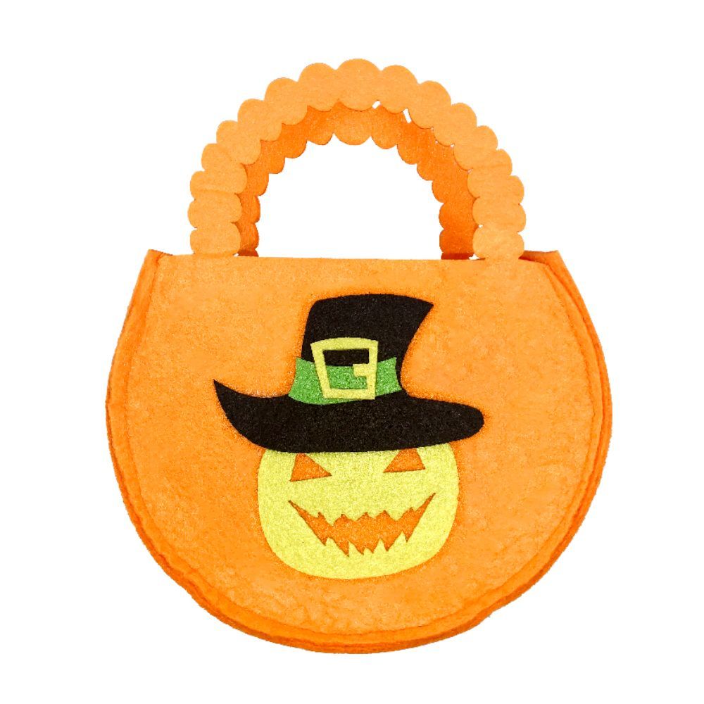 Party Magic - Halloween Trick Or Treat Plush Bag - Orange