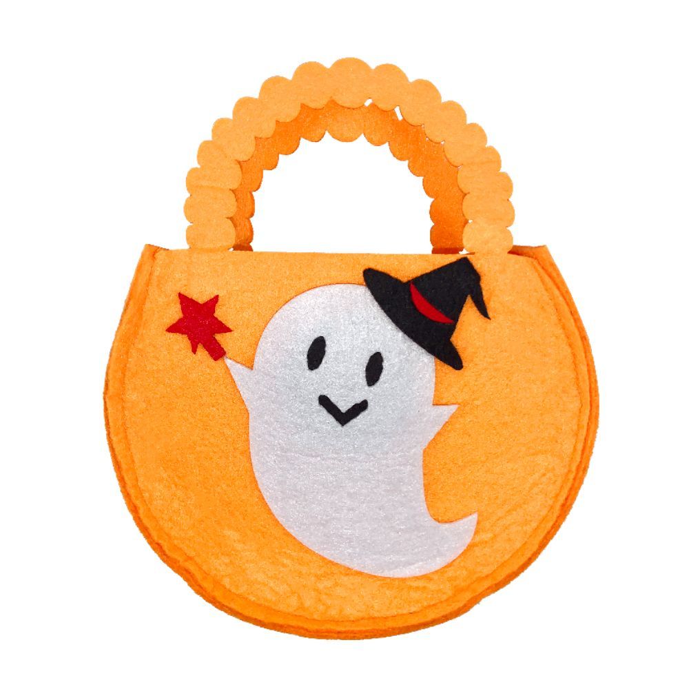 Party Magic - Halloween Trick Or Treat Plush Bag - Orange