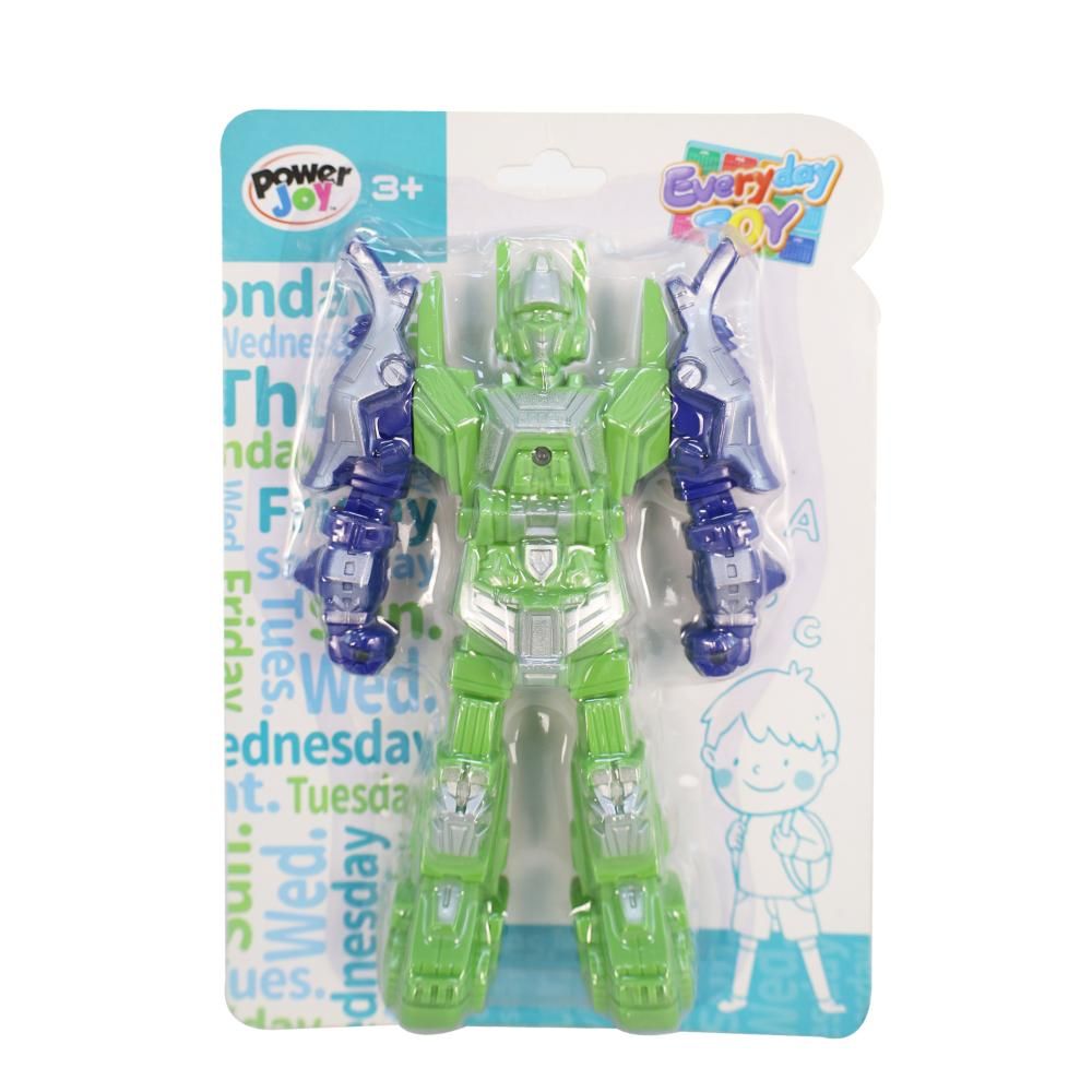 Power Joy - Everyday Toy Robot with Light – qty 1- assorted – Colour may vary