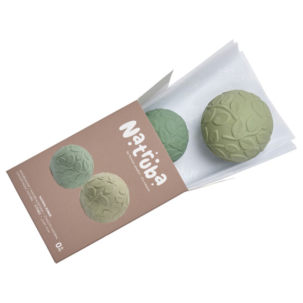 Natruba - Leaf Sensory Ball Set - Green