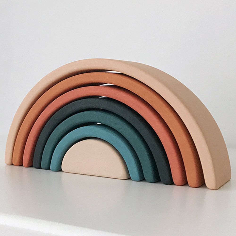 Sabo Concept - Wooden Mini Rainbow Toy - Tropics 