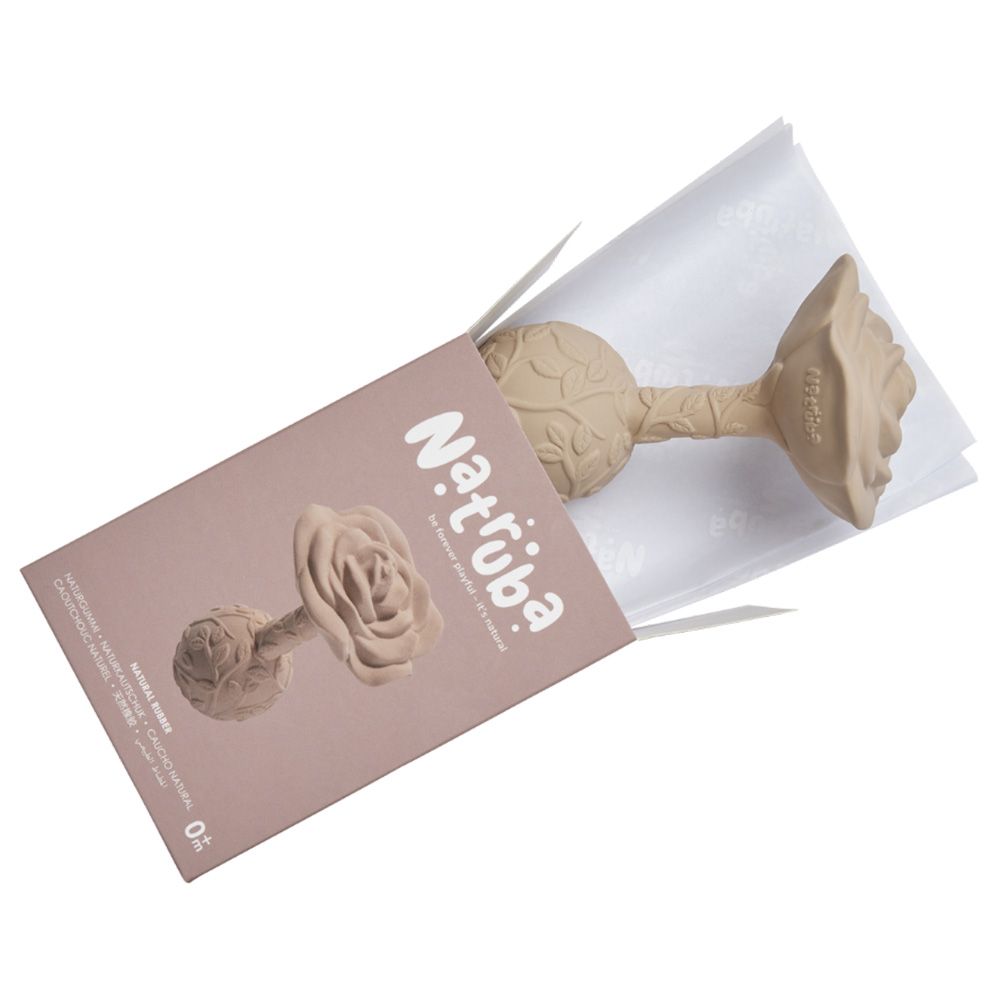 Natruba - Flower Rattle Rose - Beige