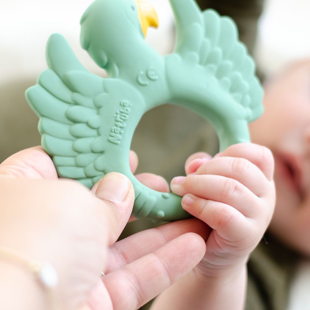 Natruba - Teether Parrot - Light Green