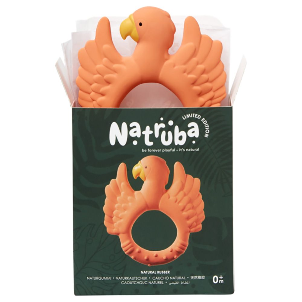 Natruba - Teether Parrot - Orange