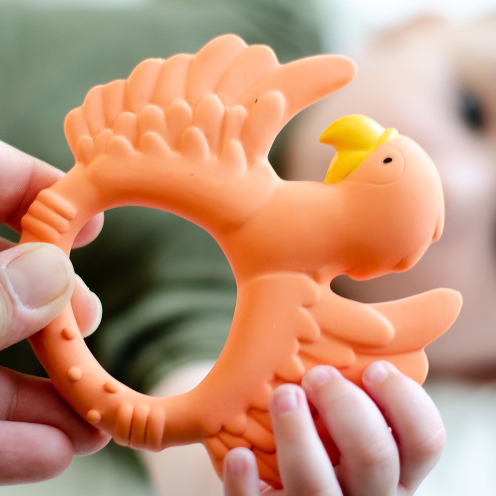 Natruba - Teether Parrot - Orange