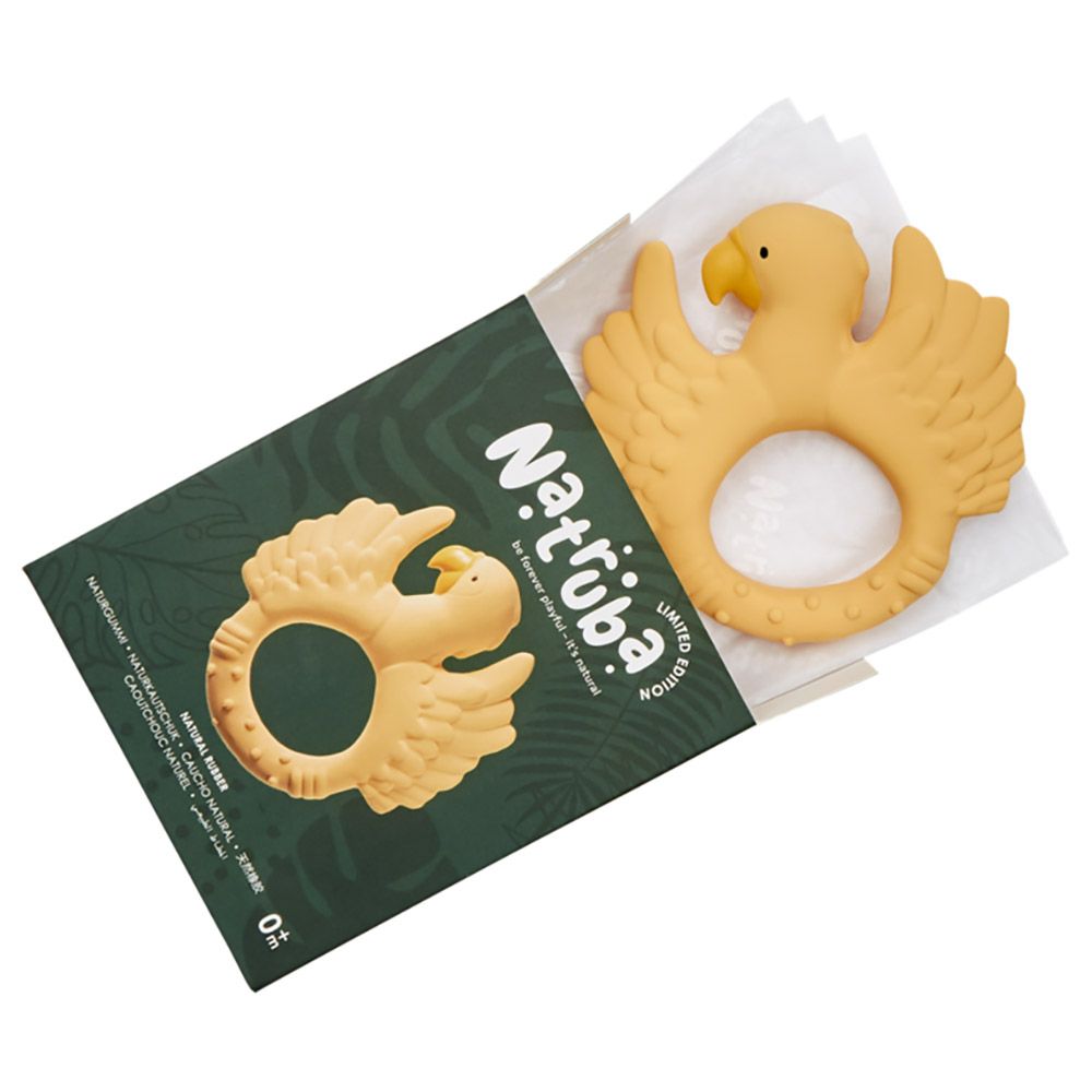 Natruba - Teether Parrot - Yellow