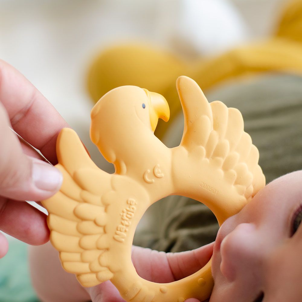 Natruba - Teether Parrot - Yellow