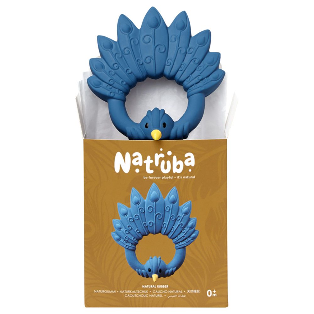 Natruba - Teether Peacock - Blue