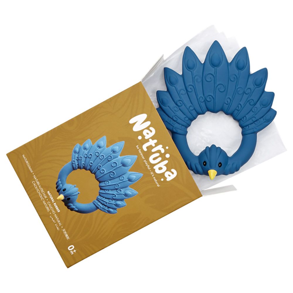 Natruba - Teether Peacock - Blue