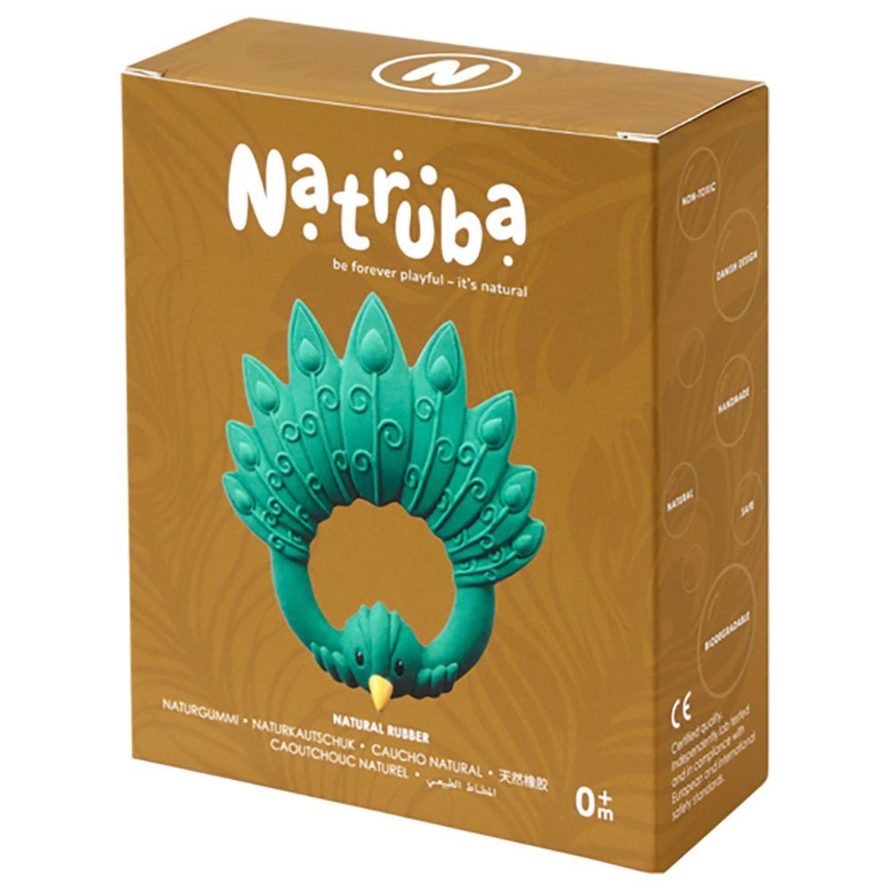 Natruba - Teether Peacock - Green