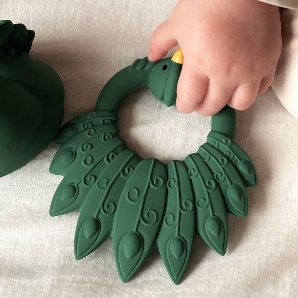 Natruba - Teether Peacock - Green