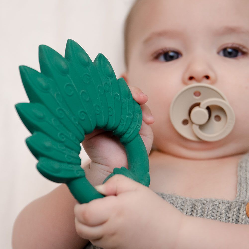 Natruba - Teether Peacock - Green