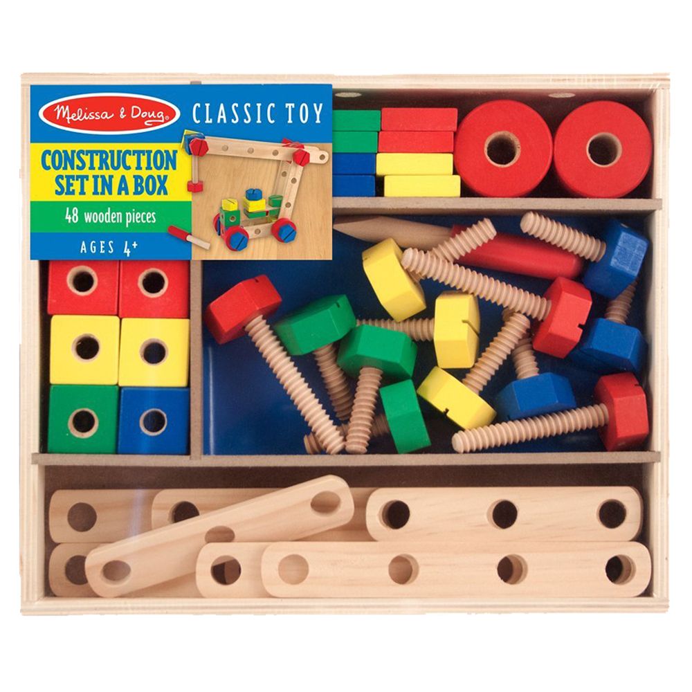 Melissa & Doug - Construction Building Set In A Box