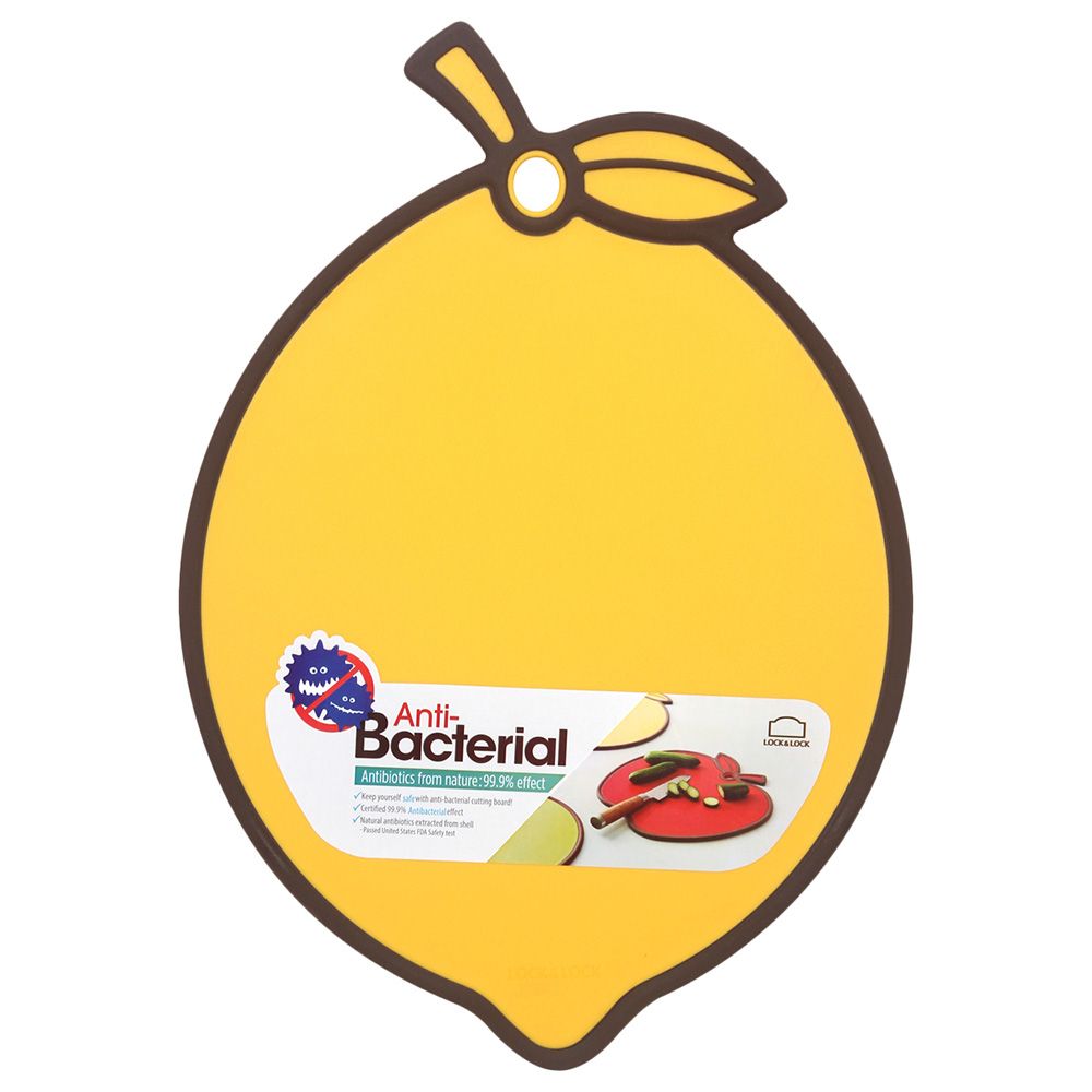 LocknLock - Anti Bacterial Cutting Board - Lemon