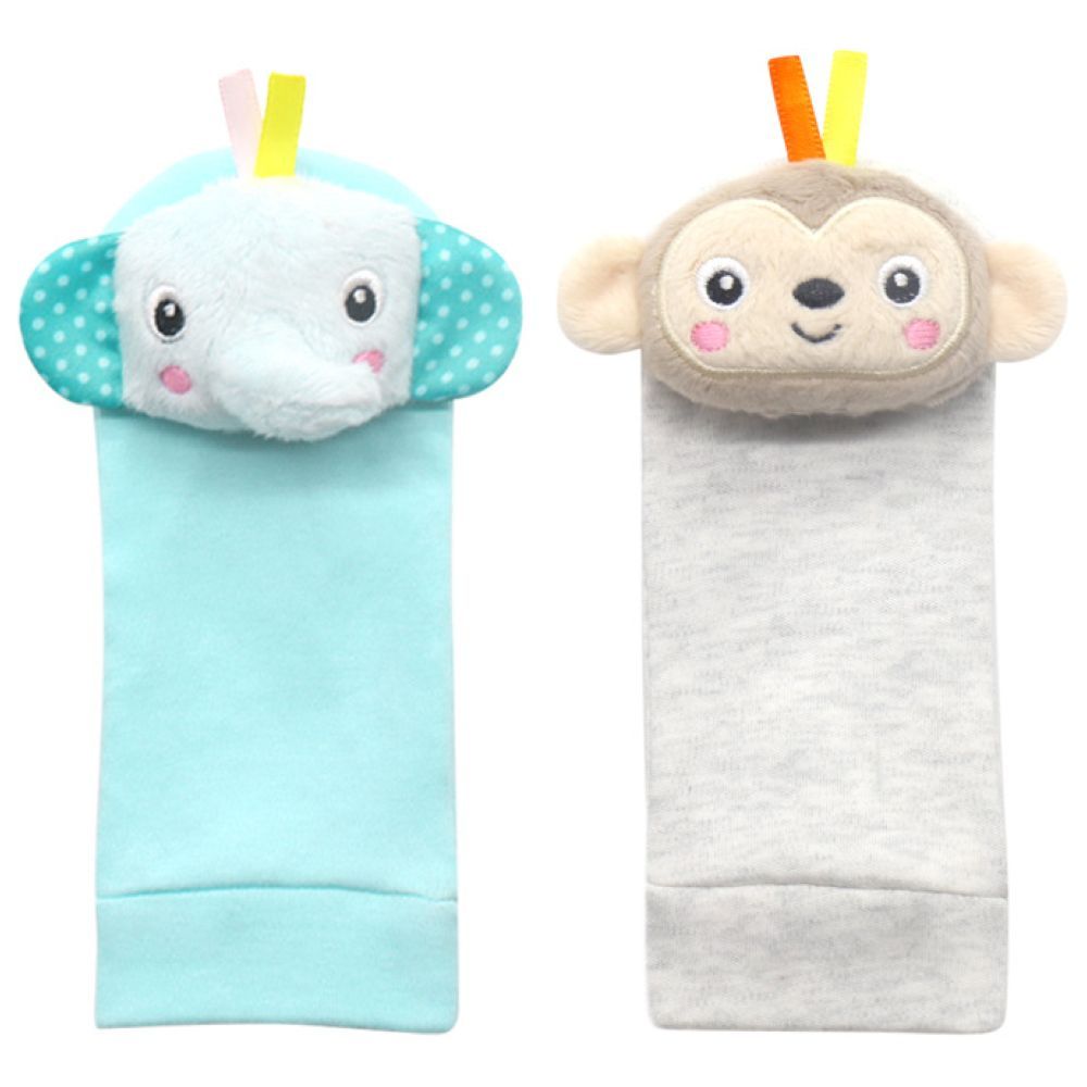 Factory Price - Brooke Adorable Animals Socks & Wrist Rattle