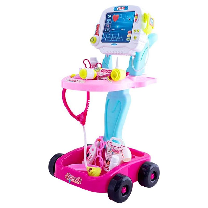 Factory Price - Pretend Play DoctorTrolley - Pink