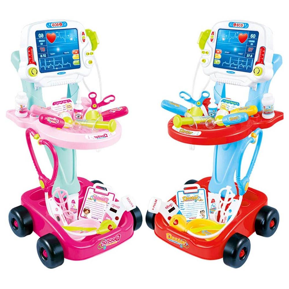 Factory Price - Pretend Play DoctorTrolley - Pink