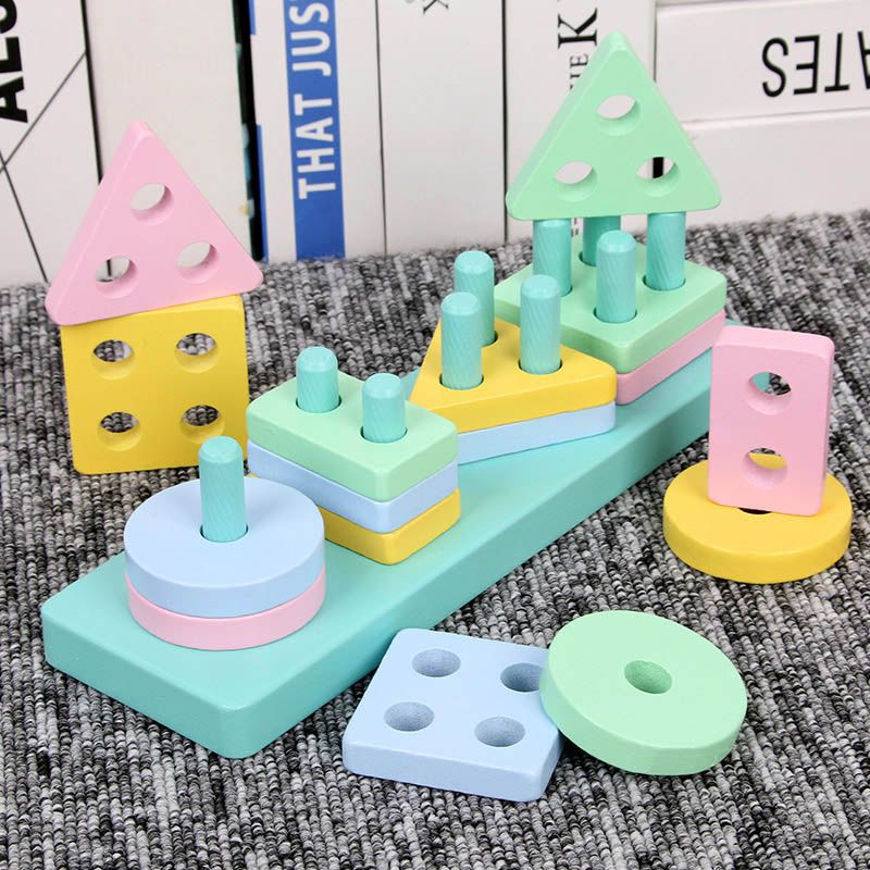 Factory Price - Macaron Wooden Rectangle Shape