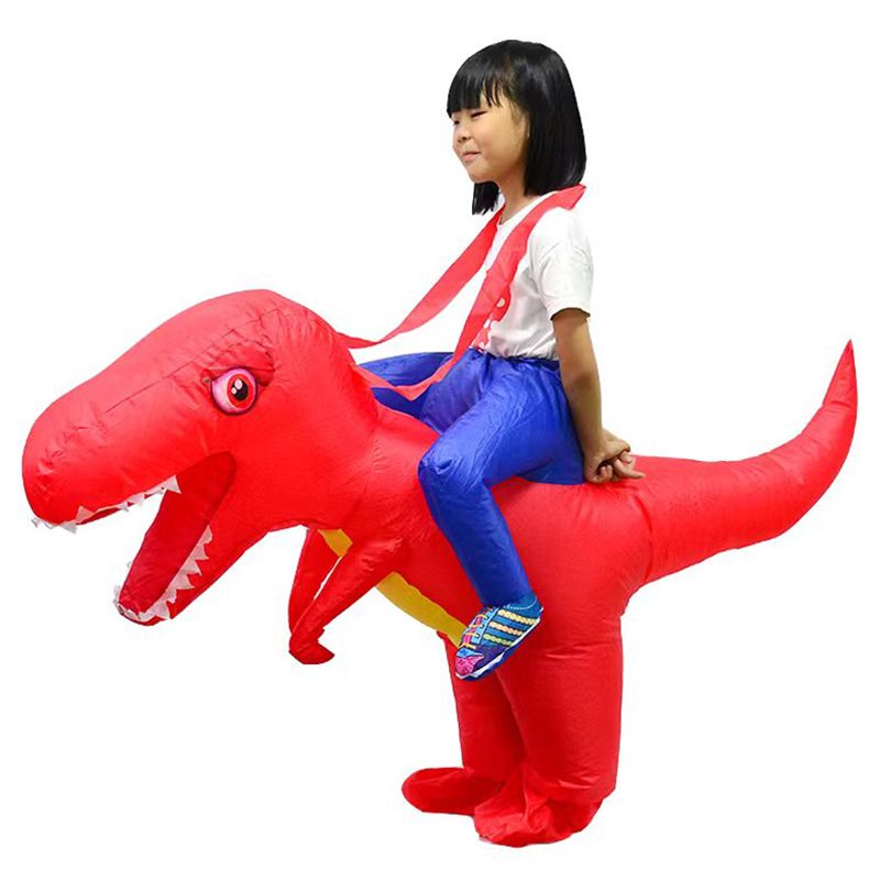 Factory Price - Andrew Inflatable Dinosaur Costume For Kids - Red