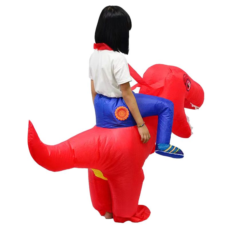 Factory Price - Andrew Inflatable Dinosaur Costume For Kids - Red