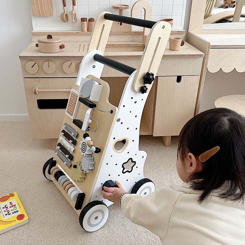 Factory Price - Wooden Baby Walker & Multifunctional Activity Center