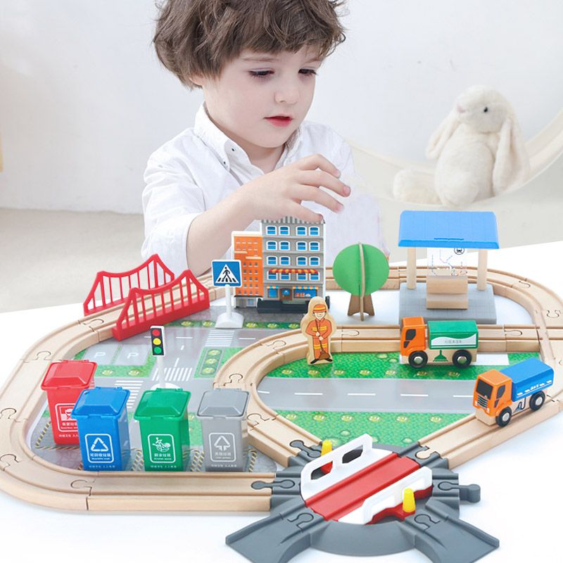 Factory Price - Wooden Freestyle Imperial Train Set - 130pcs