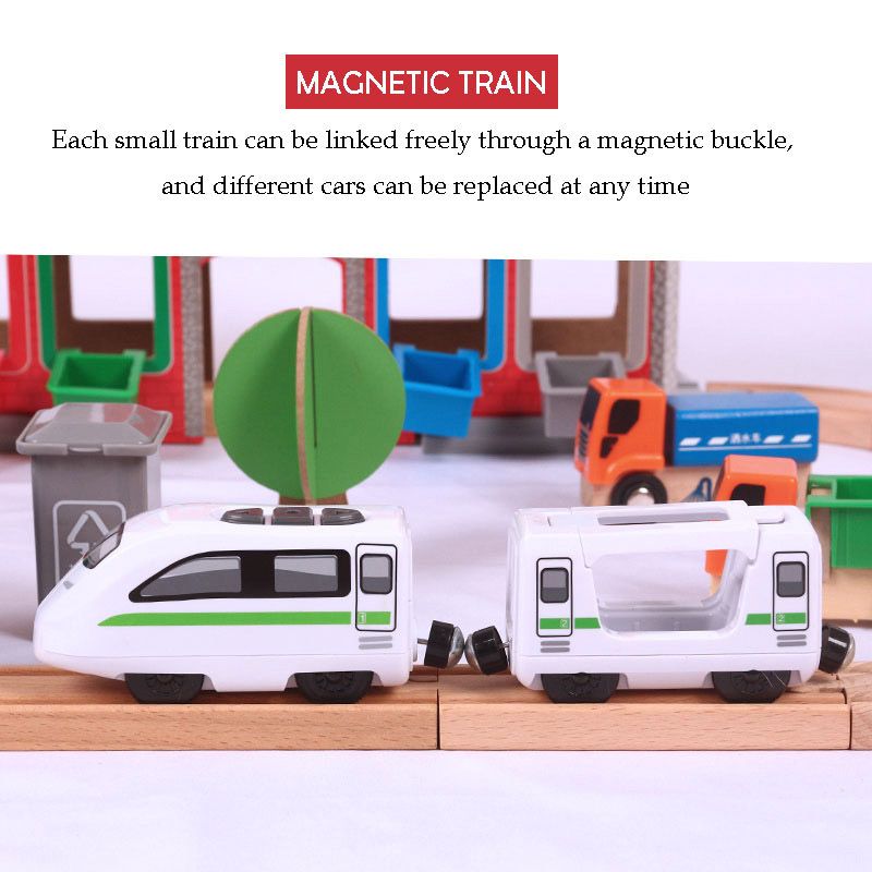 Factory Price - Wooden Freestyle Imperial Train Set - 130pcs