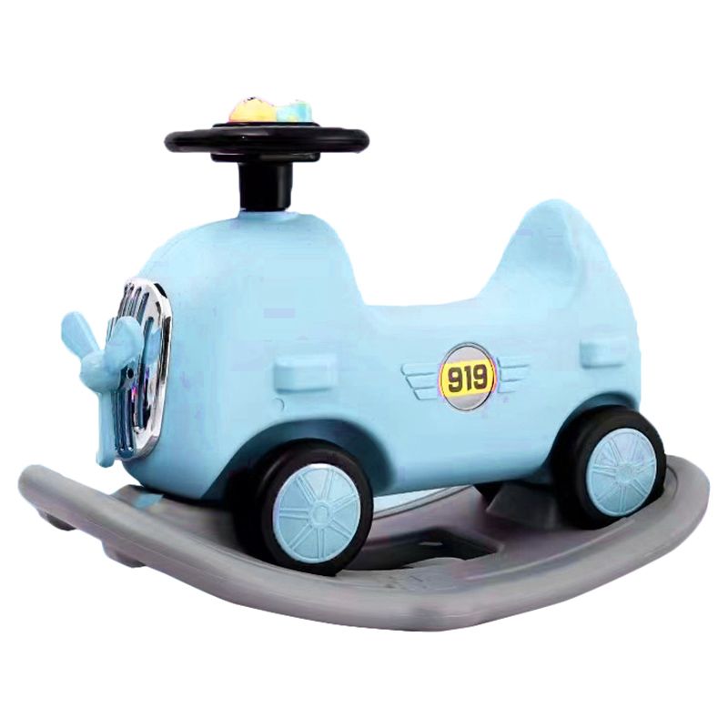 Factory Price - 2-In-1 Ride On Balancing Car w/ Detachable Rocker - Blue