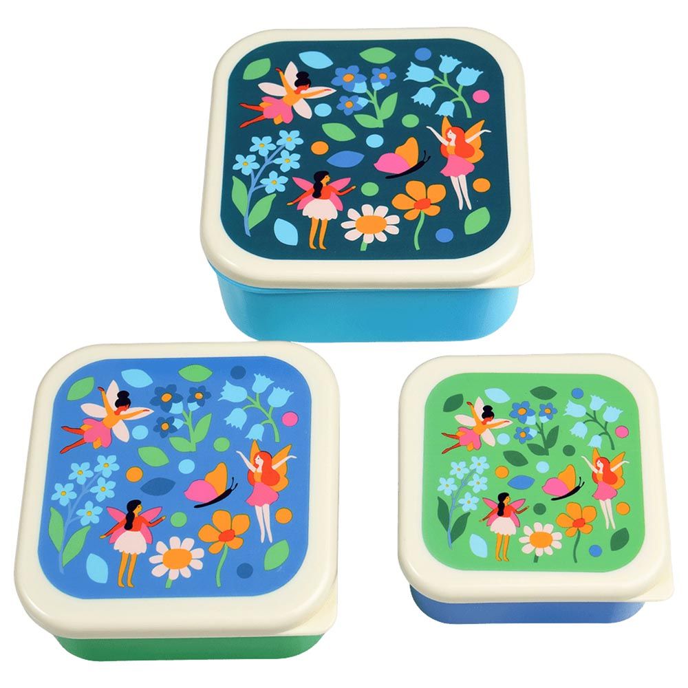 Rex London - Fairies In The Garden Snack Boxes - Set of 3