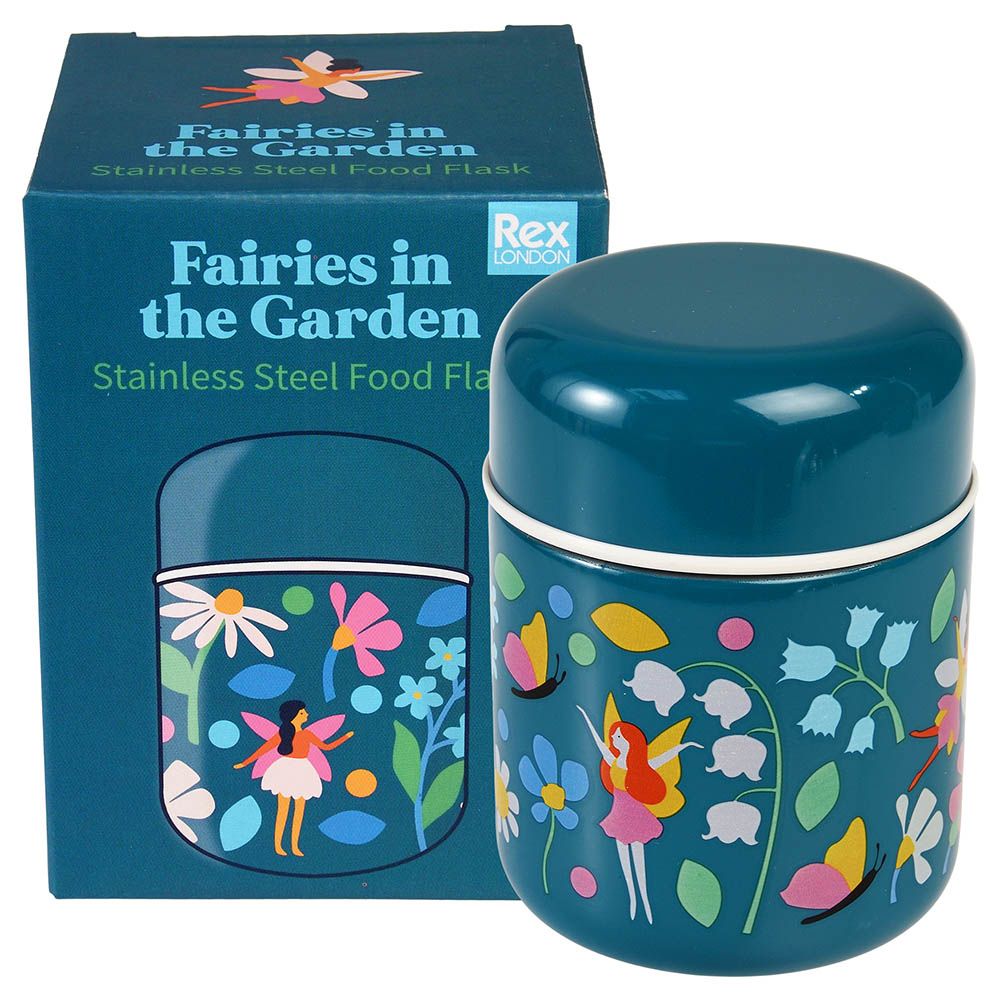 Rex London - Stainless Steel Food Flask 280ml - Fairies In The Garden