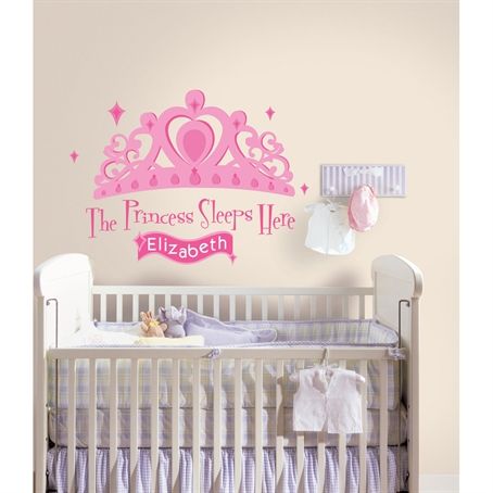 RoomMates The Princess Sleeps Here Giant Wall Decal with Alphabet