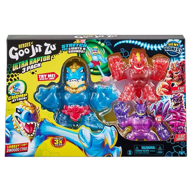 Heroes of Goo Jit Zu - Ultra Raptor Dino 3pcs