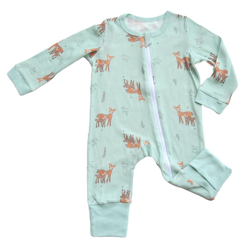 Tickle Tickle Organic Clothing - Dasher Sleepsuit - Green